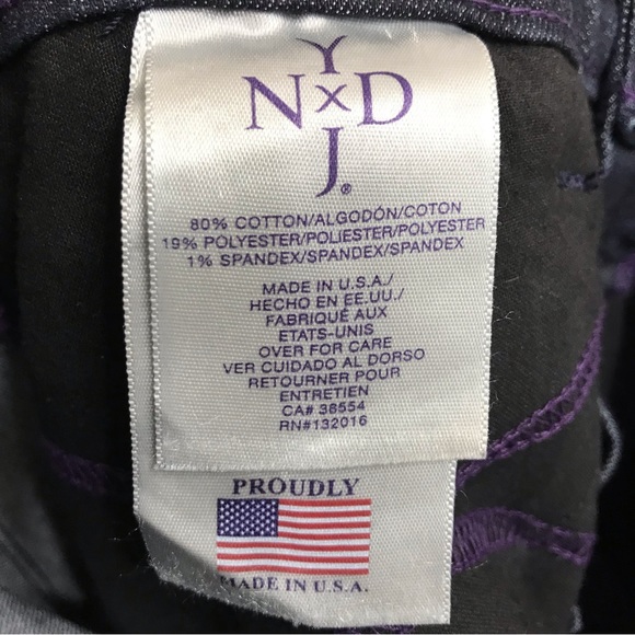 NYDJ Capri Not Your Daughters Jeans Crop Stretch Embellished Casual Women 4 - Picture 6 of 6